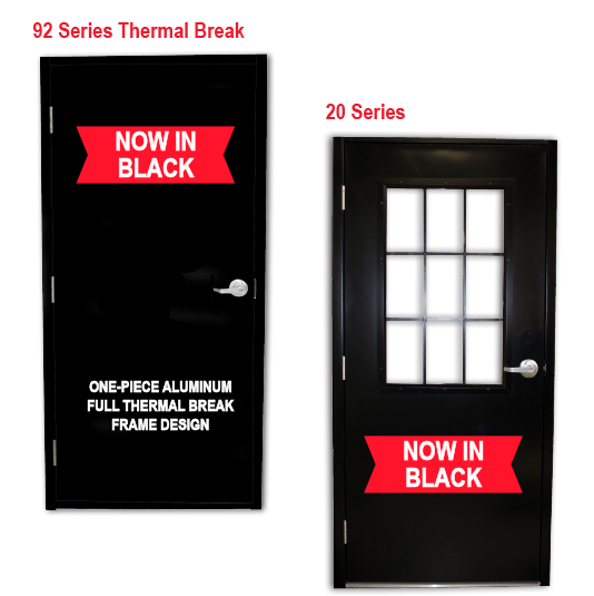 Series 92 and 20 black door