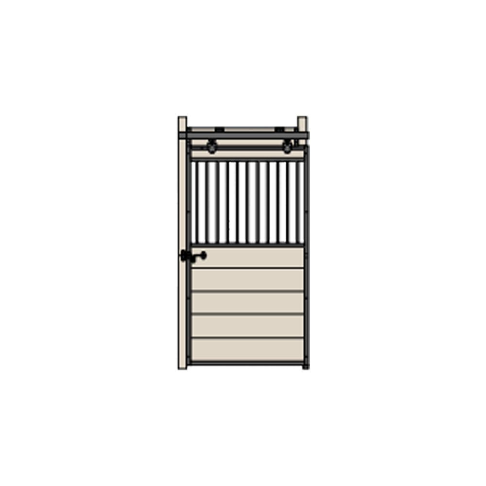 4800 Grilled Sliding Stall Door